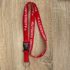 Rutgers University Red Lanyard